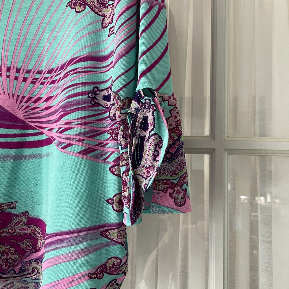 ☀️PRICE DROP! Clara Sun Woo 3/4 Flutter Sleeve Top Size S - Picture 3 of 4